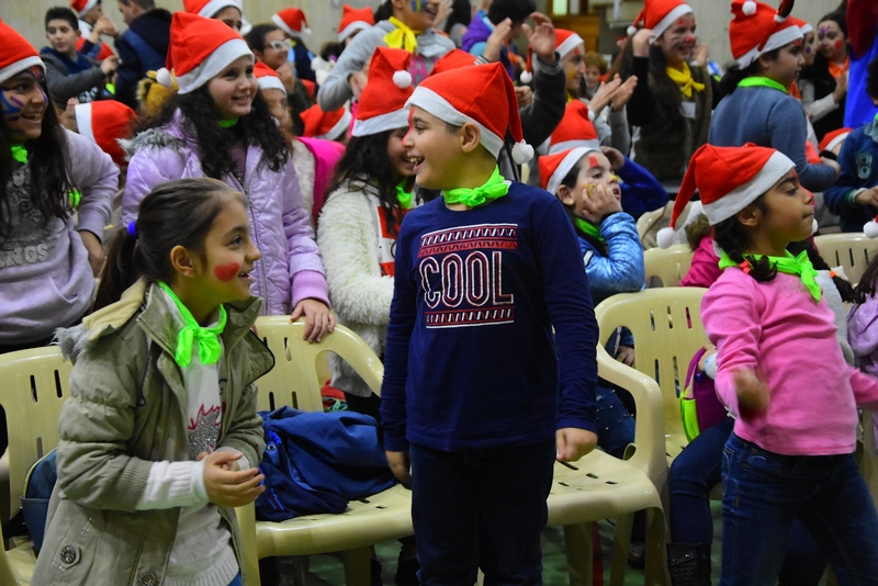 Saint Vincent de paul celebrating Christmas at Jesus & Mary school